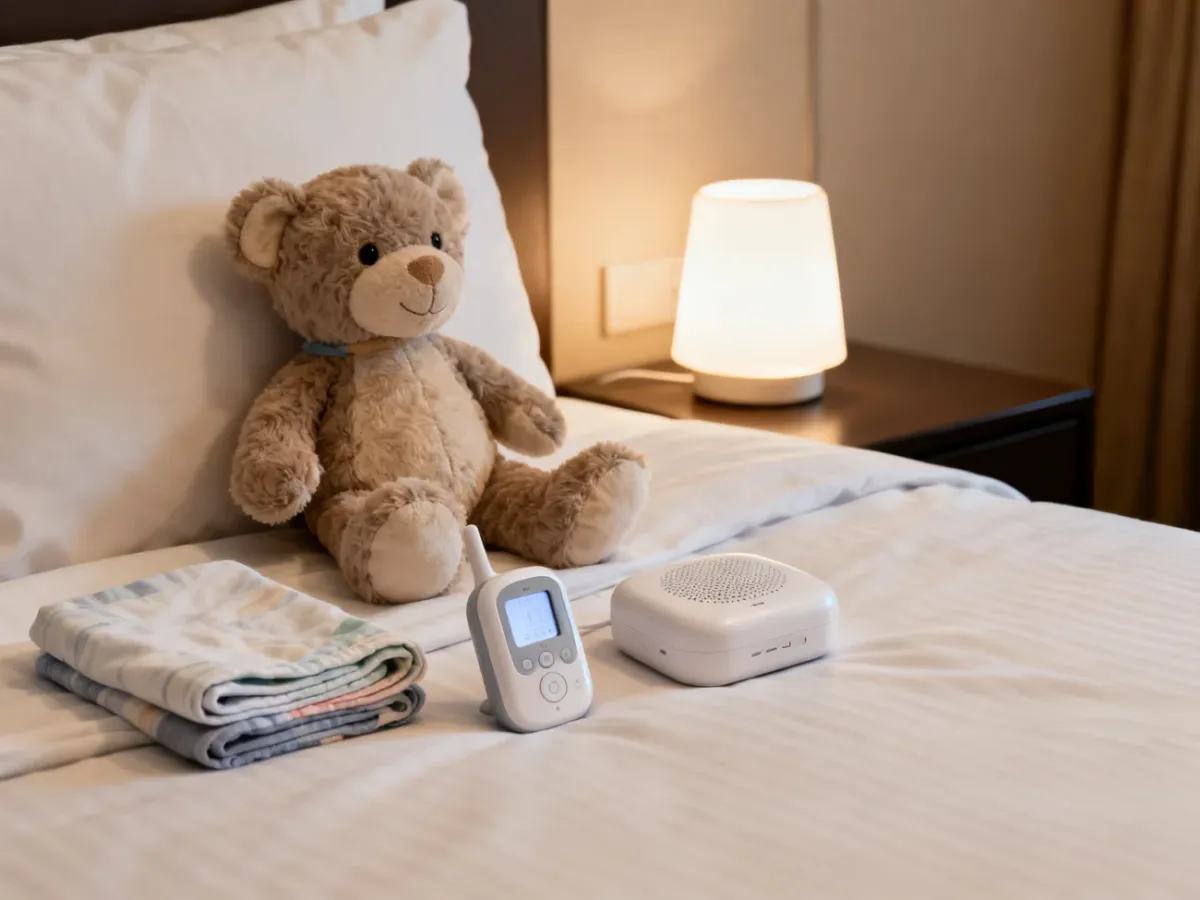 Przedmioty ułatwiające dziecku sen podczas pobytu w hotelu